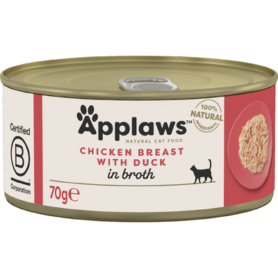 APPLAWS Cat Konzerv macskáknak csirke és kacsa 70 g APPLAWS Cat Konzerv macskáknak csirke és kacsa 70 g