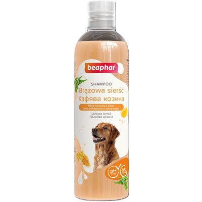 BEAPHAR Sampon Barna Szőr 250 ml sampon sötét és fekete szőrű kutyák számára BEAPHAR Sampon Barna Szőr 250 ml sampon sötét és fekete szőrű kutyák számára