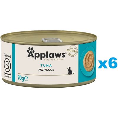 APPLAWS Cat Tonhal mousse 6x70 g APPLAWS Cat Tonhal mousse 6x70 g