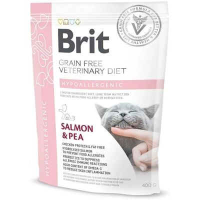 Brit Veterinary Diet Hypoallergenic Lazac és Borsó - Macskaeledel Brit Veterinary Diet Hypoallergenic Lazac és Borsó - Macskaeledel