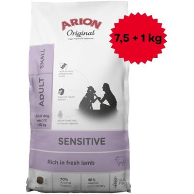 ARION Original Sensitive Small 7,5+1 kg kis testű érzékeny gyomrú kutyák számára ARION Original Sensitive Small 7,5+1 kg kis testű érzékeny gyomrú kutyák számára