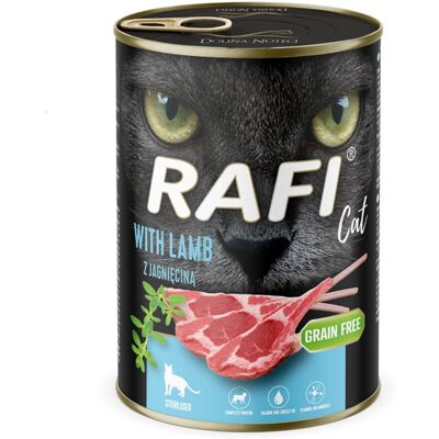 RAFI Cat Adult bárányhússal 400 g nedves táplálék ivartalanított macskák számára RAFI Cat Adult bárányhússal 400 g nedves táplálék ivartalanított macskák számára