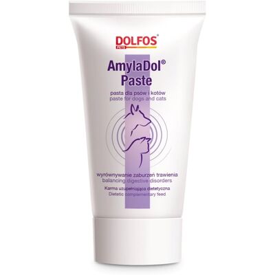 DOLFOS Amydol paszta 50g enzimek emésztési zavarokhoz kutyák és macskák számára DOLFOS Amydol paszta 50g enzimek emésztési zavarokhoz kutyák és macskák számára