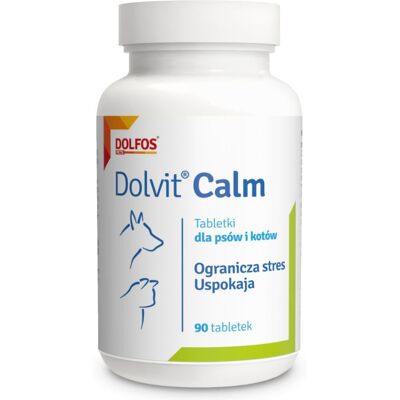 DOLFOS Dolvit Calm 90 tabl. étrend-kiegészítő stressz ellen kutyáknak és macskáknak DOLFOS Dolvit Calm 90 tabl. étrend-kiegészítő stressz ellen kutyáknak és macskáknak