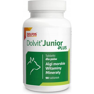 DOLFOS Dolvit Junior Plus 90 tabletta Prémium támogatás a kölykök növekedéséért DOLFOS Dolvit Junior Plus 90 tabletta Prémium támogatás a kölykök növekedéséért