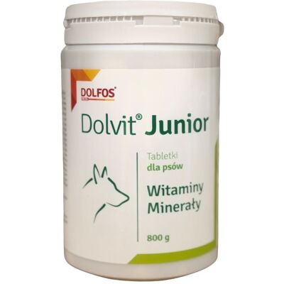 DOLFOS Dolvit Junior 800g (510 tabletta) Az Egészséges Növekedésért Kölyökkutyáknak DOLFOS Dolvit Junior 800g (510 tabletta) Az Egészséges Növekedésért Kölyökkutyáknak