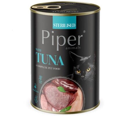 DOLINA NOTECI PIPER Sterilised Tonhalas nedves macskaeledel 400g DOLINA NOTECI PIPER Sterilised Tonhalas nedves macskaeledel 400g