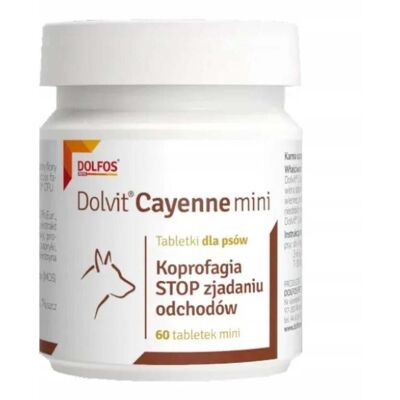 DOLFOS Dolvit Cayenne mini 60 tabletta A székletevés (koprofágia) ellen DOLFOS Dolvit Cayenne mini 60 tabletta A székletevés (koprofágia) ellen