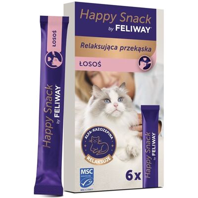 FELIWAY Happy Snack Lazac 6x15 g krémes jutalom macskáknak FELIWAY Happy Snack Lazac 6x15 g krémes jutalom macskáknak