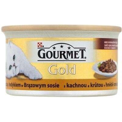 GOURMET Gold kacsa és pulyka barna szószban 85 g GOURMET Gold kacsa és pulyka barna szószban 85 g