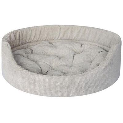 INTERZOO FERA Ovális kutyaágy párnával 75x62x22 cm szürke INTERZOO FERA Ovális kutyaágy párnával 75x62x22 cm szürke