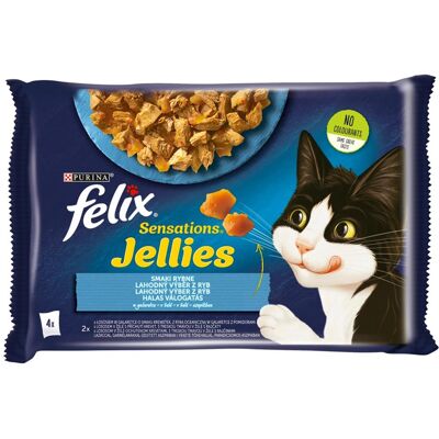 Purina Felix Lazac Garnélarák Nedves Táp - 4x85g Purina Felix Lazac Garnélarák Nedves Táp - 4x85g