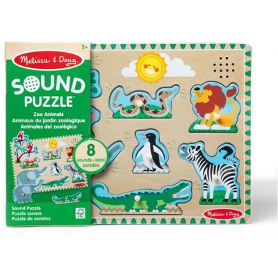 Melissa & Doug fauny hangos fakirakó játék Melissa & Doug fauny hangos fakirakó játék