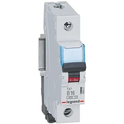 Legrand túláramvédő megszakító B 16A 1P 6kA Legrand túláramvédő megszakító B 16A 1P 6kA