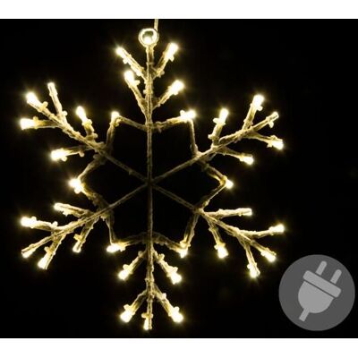 NEXOS Hópehely 36 LED Meleg fehér 30 cm NEXOS Hópehely 36 LED Meleg fehér 30 cm