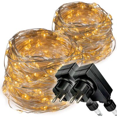 NEXOS Fényfüzér 2x 200 LED Meleg fehér 20 m NEXOS Fényfüzér 2x 200 LED Meleg fehér 20 m