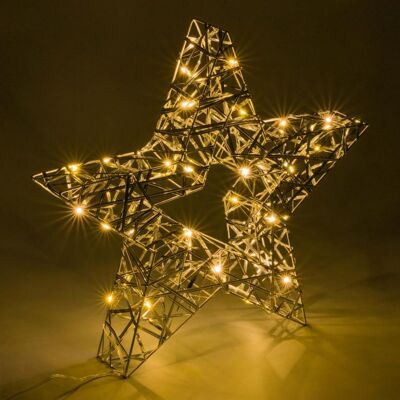 Nexos Karácsonyi csillag időzítővel meleg fehér 30 LED 40 cm Nexos Karácsonyi csillag időzítővel meleg fehér 30 LED 40 cm