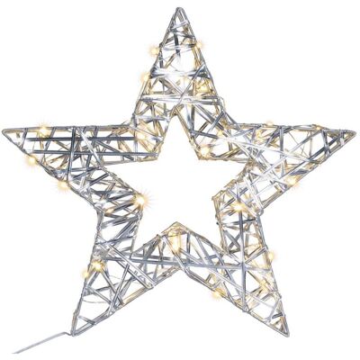 Nexos Karácsonyi csillag időzítővel meleg fehér 30 LED 40 cm Nexos Karácsonyi csillag időzítővel meleg fehér 30 LED 40 cm