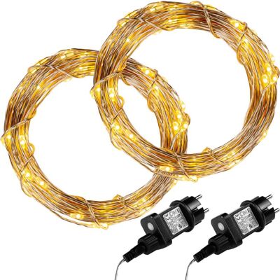 VOLTRONIC® LED lánc 2x 100 LED Meleg fehér VOLTRONIC® LED lánc 2x 100 LED Meleg fehér