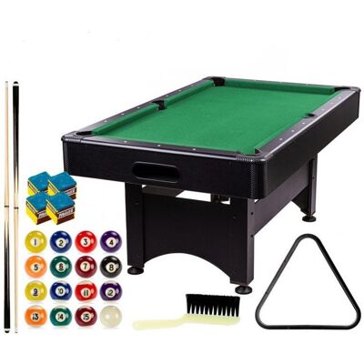 GamesPlanet® Biliárdasztal TRENDLINE Zöld 6ft 184 x 108 cm GamesPlanet® Biliárdasztal TRENDLINE Zöld 6ft 184 x 108 cm