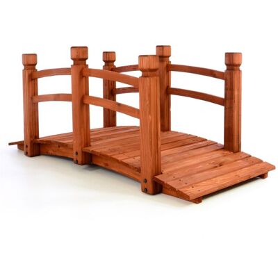 GARTHEN Kerti fa híd 150 x 67 x 65 cm GARTHEN Kerti fa híd 150 x 67 x 65 cm