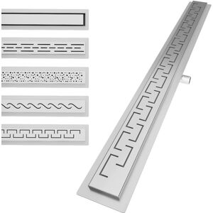 Rozsdamentes acél Téglalap alakú Zuhanycsatorna - Görög Stílus - 80cm Rozsdamentes acél Téglalap alakú Zuhanycsatorna - Görög Stílus - 80cm