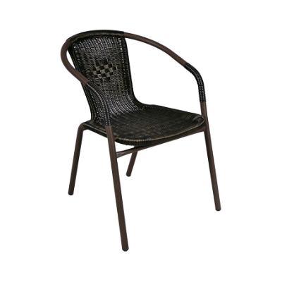 GARTHEN Kerti rattan szék 73x53x60 cm sötétbarna GARTHEN Kerti rattan szék 73x53x60 cm sötétbarna