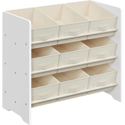SONGMICS - Kinderregal 9 Boxen - Felhőfehér - Bookcase SONGMICS - Kinderregal 9 Boxen - Felhőfehér - Bookcase