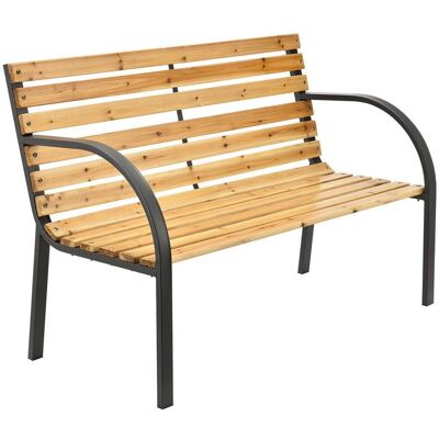 Juskys Kerti pad 120 cm fa/acél 2 személyes Juskys Kerti pad 120 cm fa/acél 2 személyes