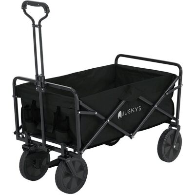 Juskys Összecsukható szállítókocsi 100 kg 92x53x102 cm fekete Juskys Összecsukható szállítókocsi 100 kg 92x53x102 cm fekete