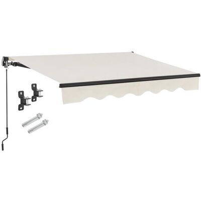 Juskys Kültéri napellenző 300x250 cm bézs állítható dőlésszöggel Juskys Kültéri napellenző 300x250 cm bézs állítható dőlésszöggel