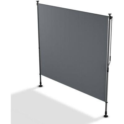 Juskys Függőleges napellenző 200 x 228–316 cm UV-védelem szürke Juskys Függőleges napellenző 200 x 228–316 cm UV-védelem szürke
