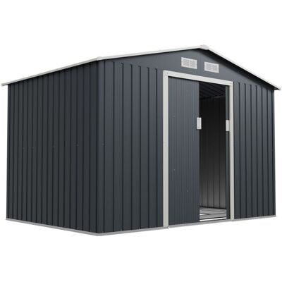 Juskys Fém szerszámos ház, 280 × 196 × 190 cm, antracit Juskys Fém szerszámos ház, 280 × 196 × 190 cm, antracit