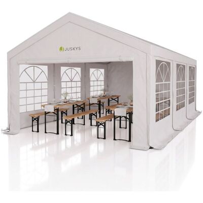 Juskys Kerti partisátor 4 x 6 m fehér UV védelemmel PE 180g/m² Juskys Kerti partisátor 4 x 6 m fehér UV védelemmel PE 180g/m²