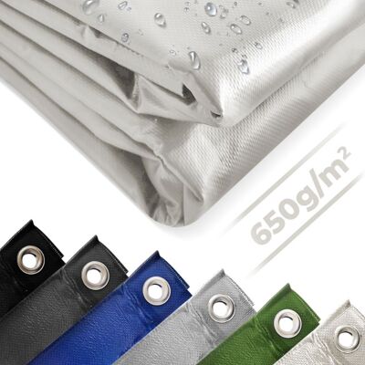 JAGO Ponyva 650 g/m² alumínium háló 2 x 3 m fehér JAGO Ponyva 650 g/m² alumínium háló 2 x 3 m fehér