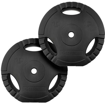 ScSPORTS® Súlytárcsa szett 2 x 10kg cement kitöltés30/31 mm ScSPORTS® Súlytárcsa szett 2 x 10kg cement kitöltés30/31 mm