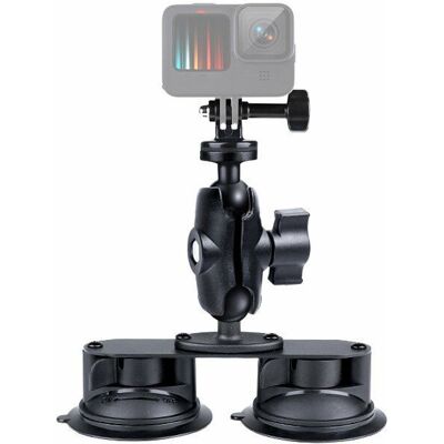 PULUZ Akciókamera/ GoPro Hero 360° forgó Dupla Tapadókorong - Autó ablak/ Üveg / Szélvédő Szívókorong PULUZ Akciókamera/ GoPro Hero 360° forgó Dupla Tapadókorong - Autó ablak/ Üveg / Szélvédő Szívókorong