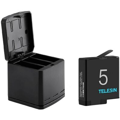 TELESIN GoPro HERO 8 7 6 5 Akkumulátor Tripla-Töltő (3x Charger) TELESIN GoPro HERO 8 7 6 5 Akkumulátor Tripla-Töltő (3x Charger)