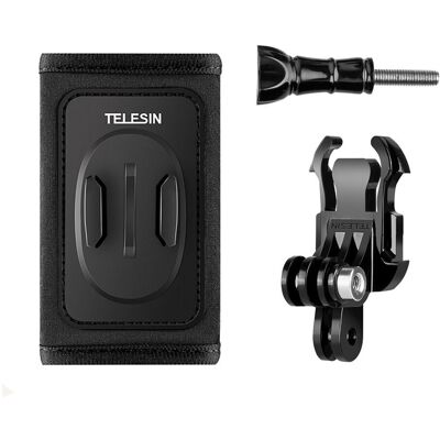 Telesin Kétszárnyú J-Hook Rögzítő a Hátizsák Szíjhoz - Akciókamera Kiegészítők Telesin Kétszárnyú J-Hook Rögzítő a Hátizsák Szíjhoz - Akciókamera Kiegészítők