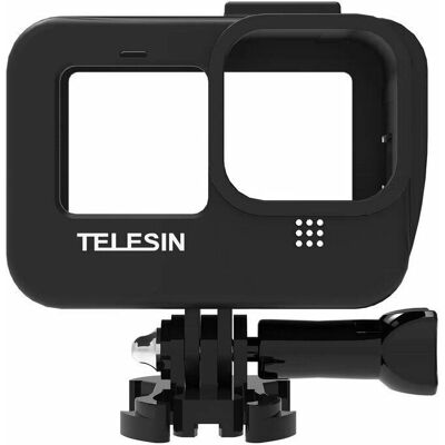 TELESIN GoPro Hero 9/ 10/ 11 ABS+PC védőtok (cage) + Cold Shoe vakupapucs TELESIN GoPro Hero 9/ 10/ 11 ABS+PC védőtok (cage) + Cold Shoe vakupapucs