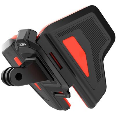 TELESIN Akciókamera Motoros Sisak-pánt Heveder V2 PRO - GoPro, Insta360, DJI bukósisak rögzítő (szürke) TELESIN Akciókamera Motoros Sisak-pánt Heveder V2 PRO - GoPro, Insta360, DJI bukósisak rögzítő (szürke)