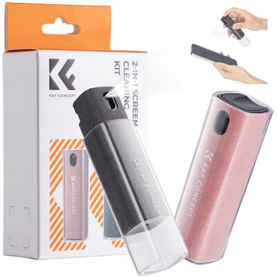 K&F Concept K&F; Concept 2in1 kijelzőtisztító szett (2× 10 ml spray + mikroszálas kendő, fekete/rózsaszín) K&F Concept K&F; Concept 2in1 kijelzőtisztító szett (2× 10 ml spray + mikroszálas kendő, fekete/rózsaszín)