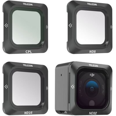 TELESIN - DJI Action 2 - CPL polárszűrő - ND8 ND16 ND32 - Szűrő készlet TELESIN - DJI Action 2 - CPL polárszűrő - ND8 ND16 ND32 - Szűrő készlet