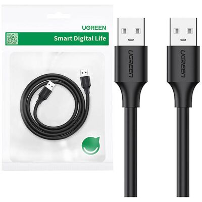 UGREEN US102 USB-A kábel, 0,25 m (fekete) UGREEN US102 USB-A kábel, 0,25 m (fekete)