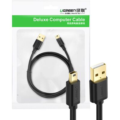 UGREEN 10355B USB 2.0 kábel, mini USB, 1 m (fekete) UGREEN 10355B USB 2.0 kábel, mini USB, 1 m (fekete)