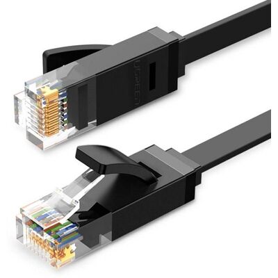 UGREEN Ethernet RJ45 lapos kábel, Cat.6, UTP, 3m (fekete) UGREEN Ethernet RJ45 lapos kábel, Cat.6, UTP, 3m (fekete)