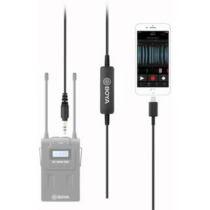 BOYA 35C-L 3.5mm Jack (Male) – iOS Lightning (Male) Audio adapter, átalakító kábel BOYA 35C-L 3.5mm Jack (Male) – iOS Lightning (Male) Audio adapter, átalakító kábel