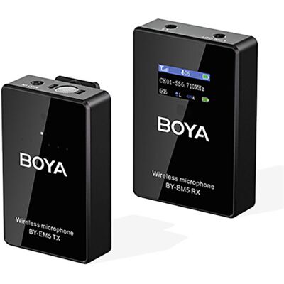 BOYA Vezeték nélküli UHF mikrofon - BOYA BY-EM5-K1 BOYA Vezeték nélküli UHF mikrofon - BOYA BY-EM5-K1