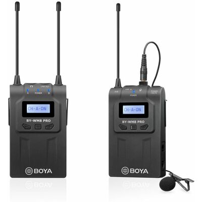 BOYA BY-WM8 PRO-K1 UHF Vezeték nélküli Mikrofon Kit 1+1 BOYA BY-WM8 PRO-K1 UHF Vezeték nélküli Mikrofon Kit 1+1