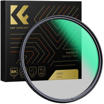 K&F Concept K&F; Concept 58mm XC15 Nano-X B270 CPL polárszűrő (HD, vízálló, karcálló, zöld bevonat) K&F Concept K&F; Concept 58mm XC15 Nano-X B270 CPL polárszűrő (HD, vízálló, karcálló, zöld bevonat)